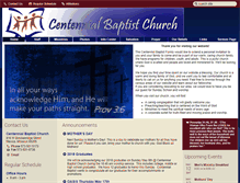 Tablet Screenshot of centennialbaptistchurch.com